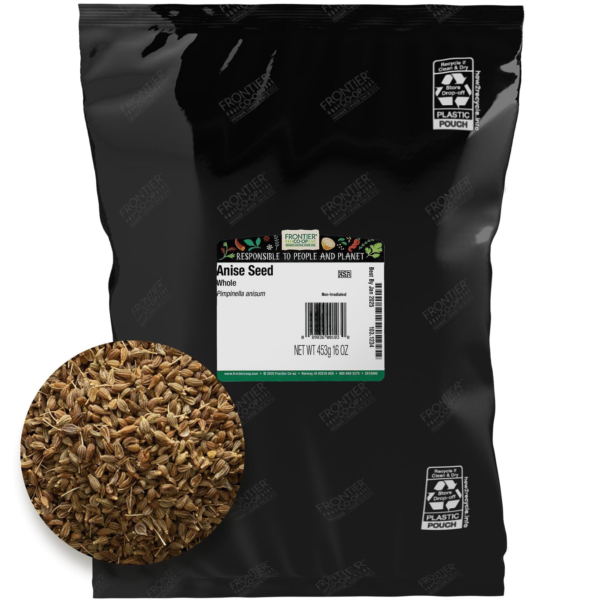 Amazon.com : Frontier Co-op Whole Anise Seed, Kosher, Bulk Spice